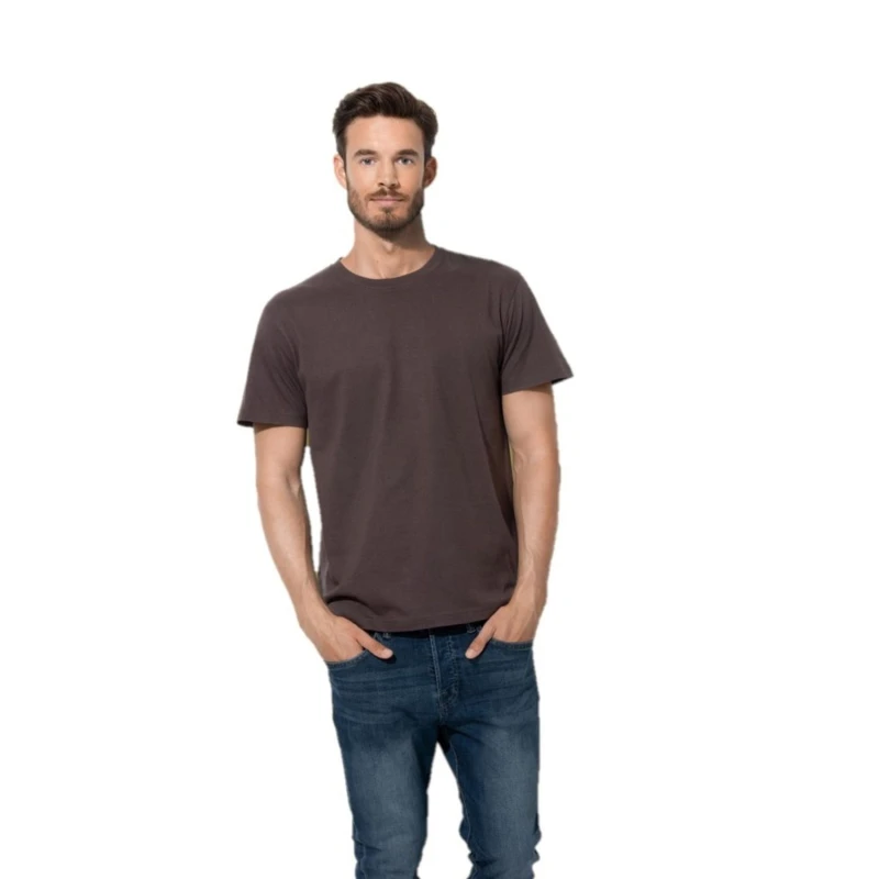 Image of Stedman Classics Mens Stedman Classic Tee in Dark Brown Size: XS Dark Brown Male XS