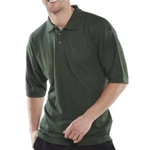 Image of Click Workwear Polo Shirt 200gsm S Bottle Green Ref CLPKSBGS Up to 3