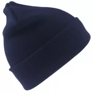 Image of Result Woolly Thermal Ski/Winter Hat with 3M Thinsulate Insulation (One Size) (Navy Blue)