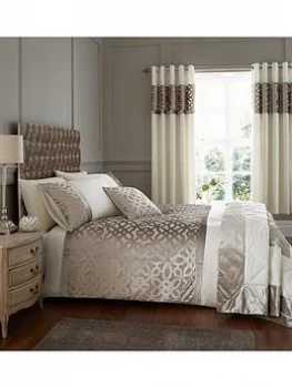 Image of Catherine Lansfield Lattice Cut Velvet Bedding Set