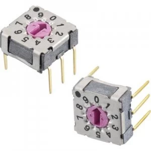 Image of Rotary switch 42 Vdc 0.1 A Switch postions 10 Wuer