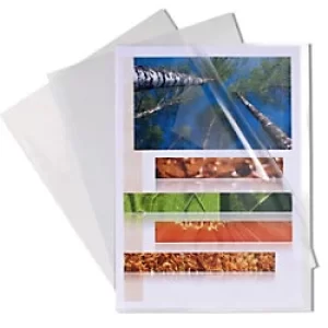 Image of Exacompta Rigid Cut Flush Folders A4, Crystal, 10 Packs of 10