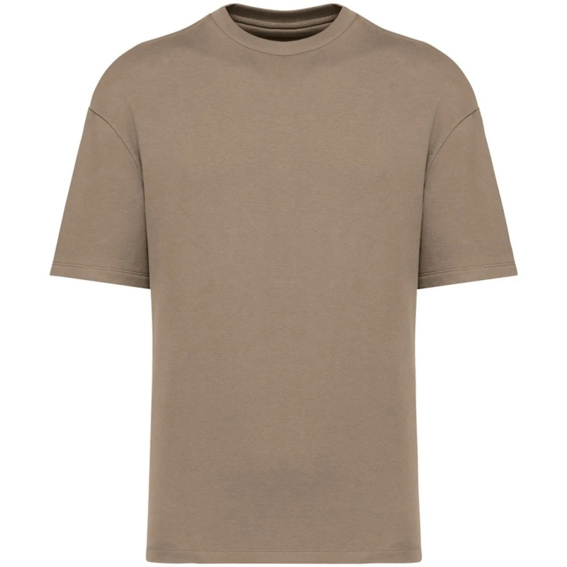Image of Native Spirit Mens French Terry T-Shirt in Medium Beige Size: XS Medium Beige Male XS
