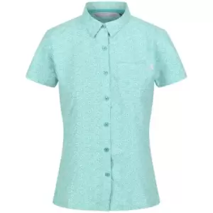 Image of Regatta Womens Mindano VI Quick Drying Short Sleeve Shirt 14 - Bust 38' (97cm)