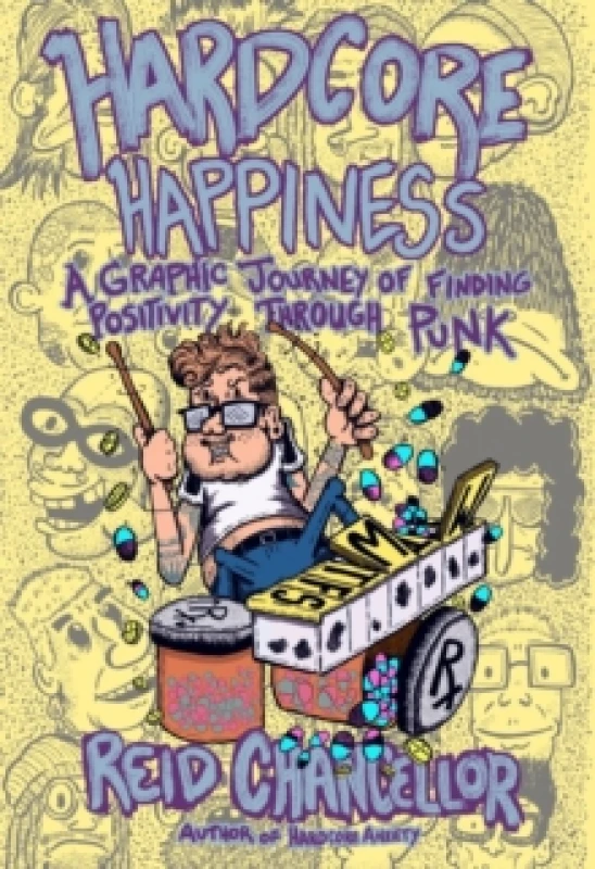 Image of Hardcore Happiness : A Graphic Journey to Find Punk's Positivity Paperback / softback