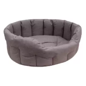 Image of P&L Pet Beds P&L Medium Brown Oval Waterproof Dog Bed