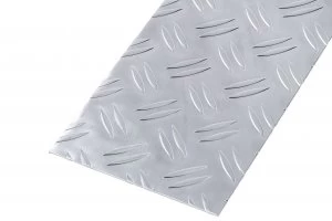 Image of Wickes Metal Sheet Aluminium Checkerplate 250 x 500mm