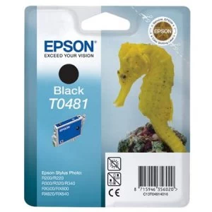 Image of Epson Seahorse T0481 Black Ink Cartridge