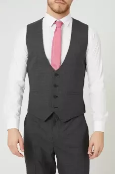Image of Tailored Fit Semi Plain Waistcoat