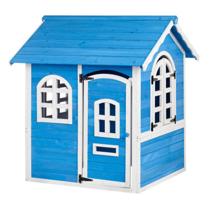 Image of Beliani Garden Playhouse Kokkoni Fir Wood Blue