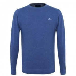 Image of Gant Gant Crew Neck Jumper - Denim 906