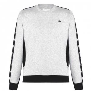 Image of Lacoste Tape Sweatshirt - Grey 80P