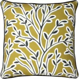 Image of furn. Annika Floral Cushion Honey - Honey