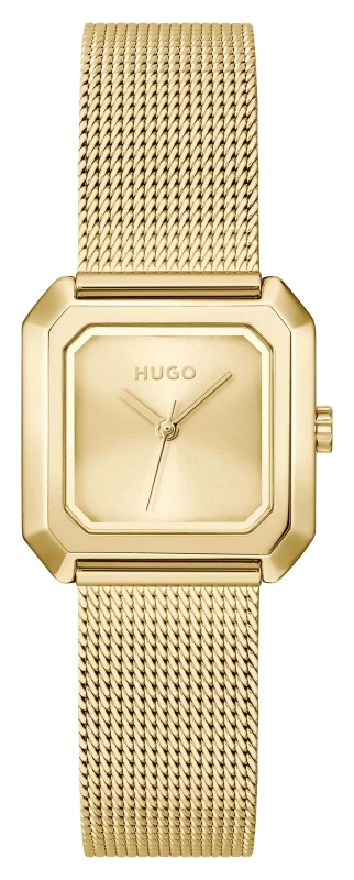 Image of HUGO 1540184 #HAZEL Three-Hand Quartz (24mm) Gold Dial / Watch