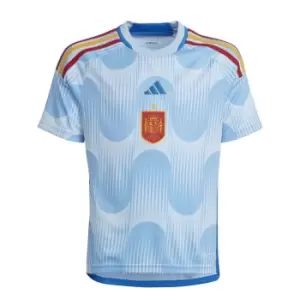Image of adidas Spain Away Shirt 2022 2023 Juniors - Blue