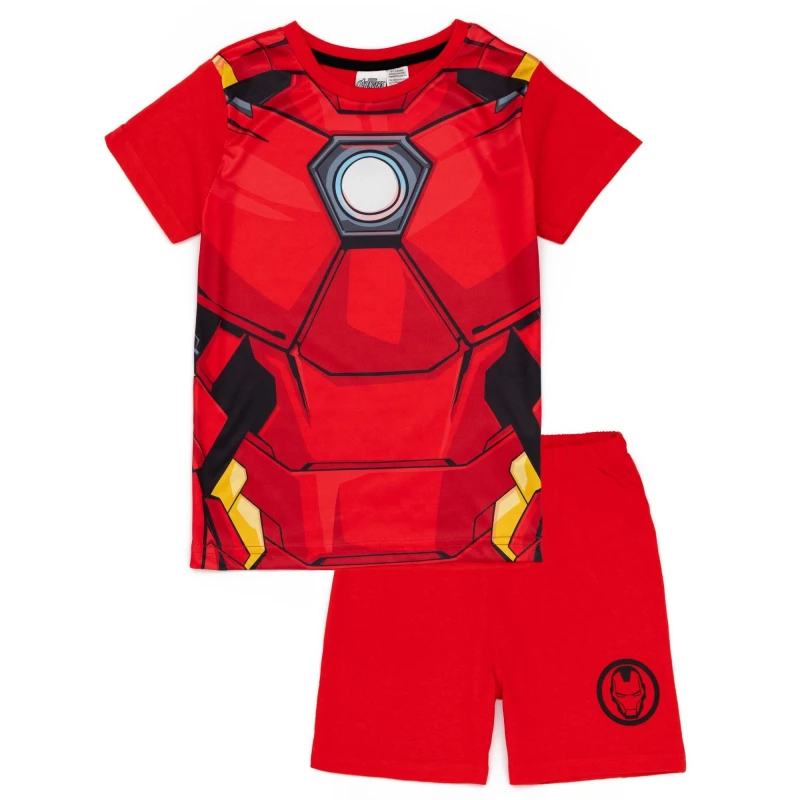 Image of Disney Short Sleeve Short Leg Pyjama Set Red male