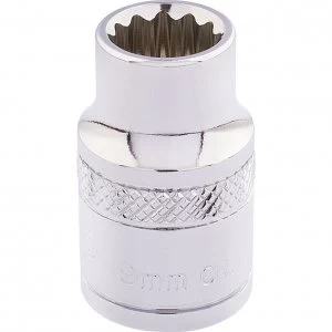 Image of Draper 3/8" Drive Polished Finish Hi Torq Bi Hexagon Socket Metric 3/8" 9mm