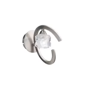 Image of Ice Wall Lamp 1 Light G9 ECO, Satin Nickel