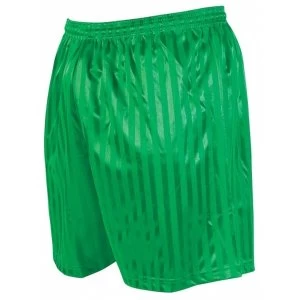 Image of Precision Striped Continental Football Shorts 18-20" Green