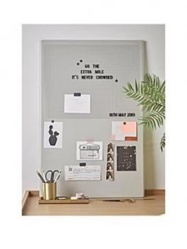 Image of Cox & Cox Grey Metal Letter Board