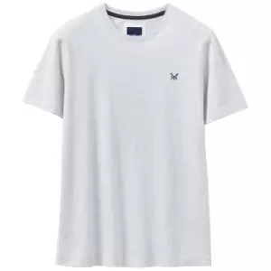 Image of Crew Clothing Mens Classic Tee Ice Grey Marl Small