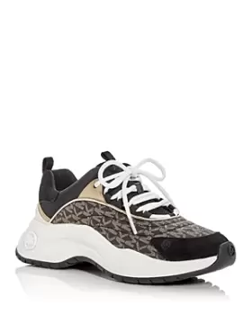 Image of Michael Kors Womens Dara Low Top Sneakers