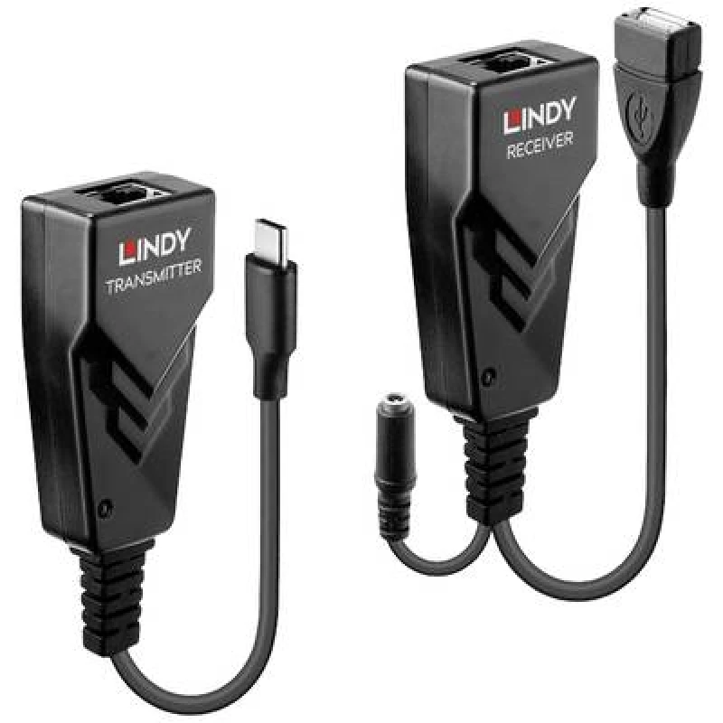 Image of Lindy 100m USB 2.0 Type C Cat.6 Extender