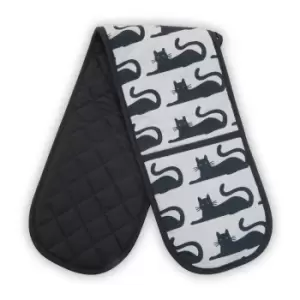 Image of Cotton Black Cat Double Oven Glove