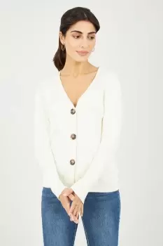 Image of Ribbed Knitted Cardigan
