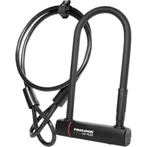 Image of Trelock U4 230mm U-Lock and Flex Cable - Sold Secure Silver