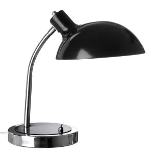 Image of Premier Housewares Flexible Desk Lamp in Metal - Black
