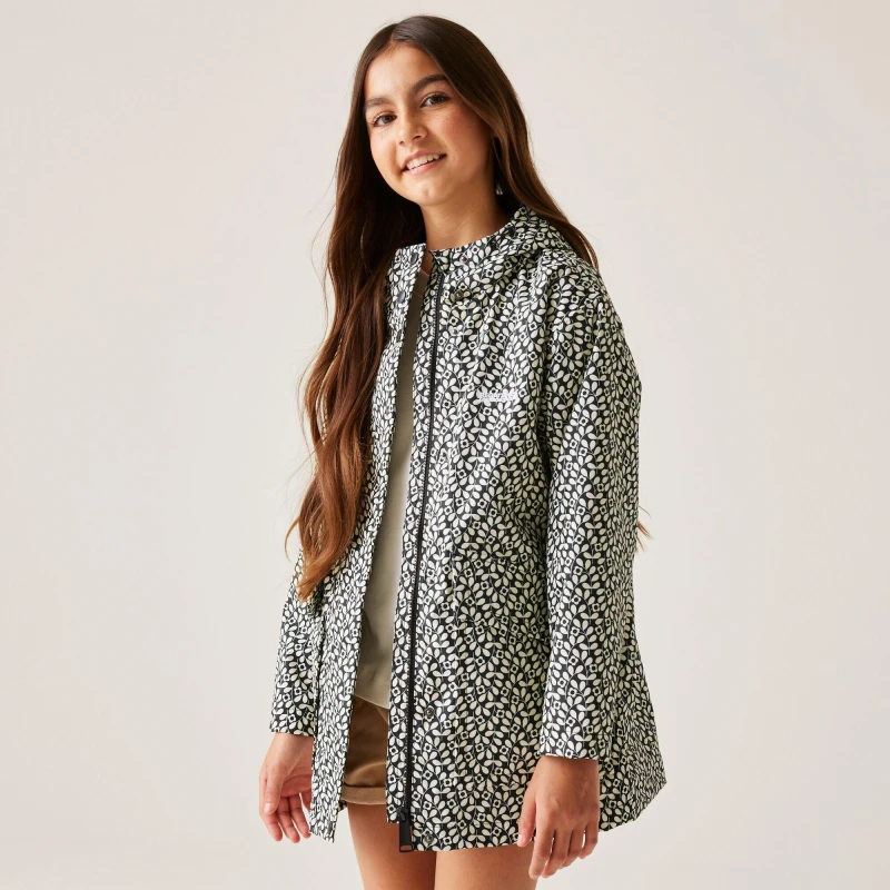 Image of Regatta Kids Swing Waterproof Jacket Jasmine Flower female 5-6 Years