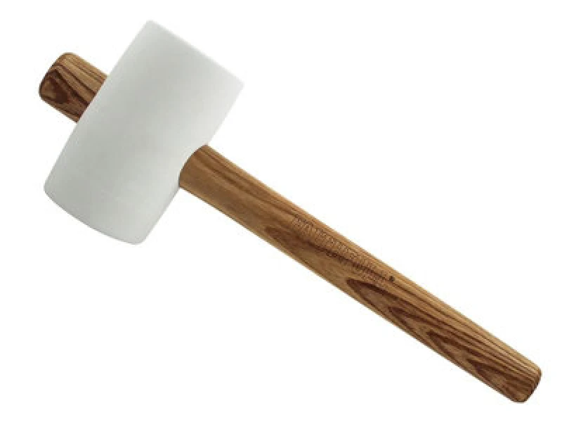Image of Faithfull Fsc White Rubber Mallet 24Oz Fairmwf24Fsc