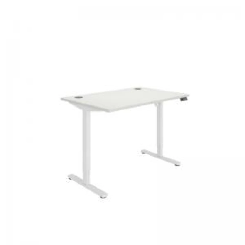 Image of Astin Economy Single Motor Sit/Stand Desk 1200x800x705-1220mm Arctic White/White KF800012