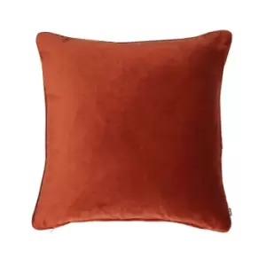 Image of Malini Luxe Velvet Cushion, Paprika