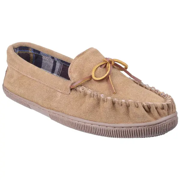 Image of Cotswold Mens Alberta Slip On Moccasin Loafer Slippers - UK 12 Beige male GDE2723BEI12