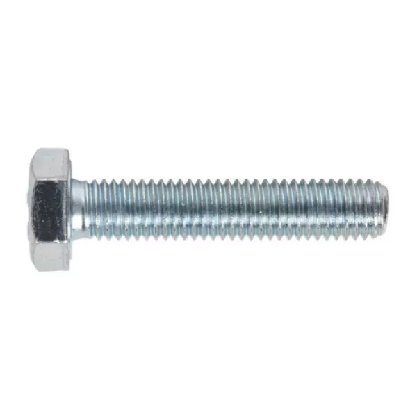 Image of Genuine SEALEY SS1050 HT Setscrew M10 x 50mm 8.8 Zinc DIN 933 Pack of 25