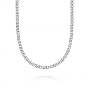 Image of Double Curb Chain Sterling Silver Necklace RN03_SLV