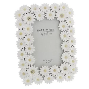 Image of 4" x 6" - Impressions Floral Daisy Photo Frame