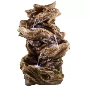 Image of Garden Gear Serenity 4 Tier Wood Effect Water Feature