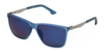Image of Police SPL365 Sunglasses Matte Blue J15B 57mm