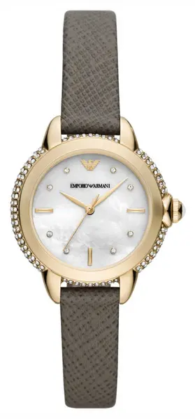Image of Emporio Armani AR11526 Womens Mother-of-Pearl Dial Grey Watch