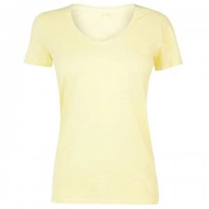 Image of Gant Gant Sun-bleached T Shirt Womens - 732 LEMON