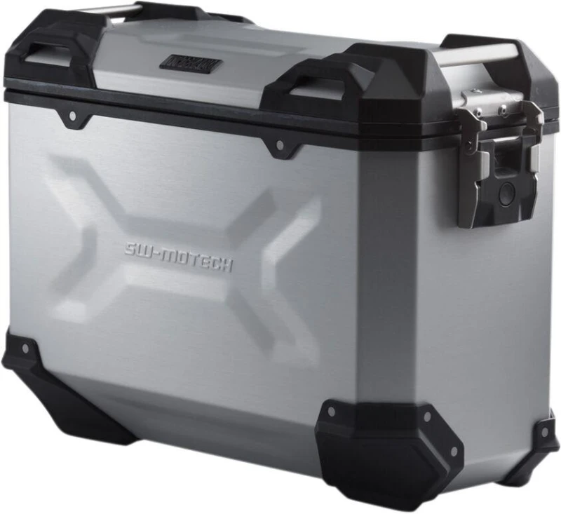Image of ALK.00.733.11000R/S - SW Motech TRAX Adventure Hard Pannier Case For KTM Adventure 1050 2015-2016 Right - Silver Anodized/Silver ALK.00.733.11000R/S