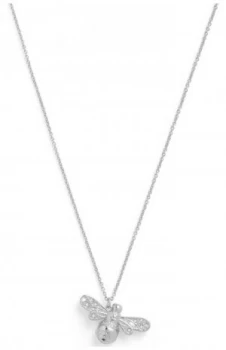 Image of Olivia Burton Sparkle Bee Silver Necklace OBJAMN57 Jewellery