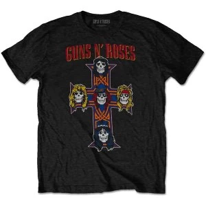Image of Guns N' Roses - Vintage Cross Mens Medium T-Shirt - Black