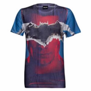 Image of DC Comics Mens Batman Tear T-Shirt - Blue - M