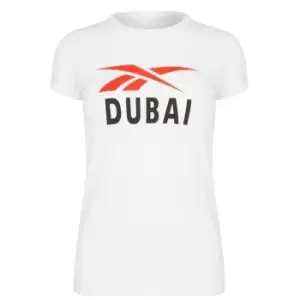 Image of Reebok Dubai Short Sleeve T Shirt Womens - White