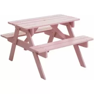 Image of Premier Housewares Brighton Pink Kids Picnic Bench