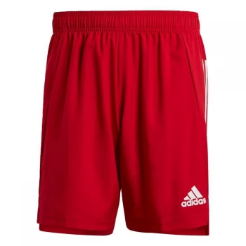 Image of adidas Condivo 21 Primeblue Shorts Mens - Team Power Red / White